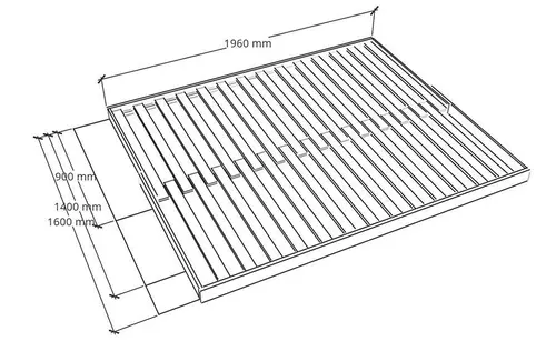 Cama Ampli e espelho lobo-guará Black Friday