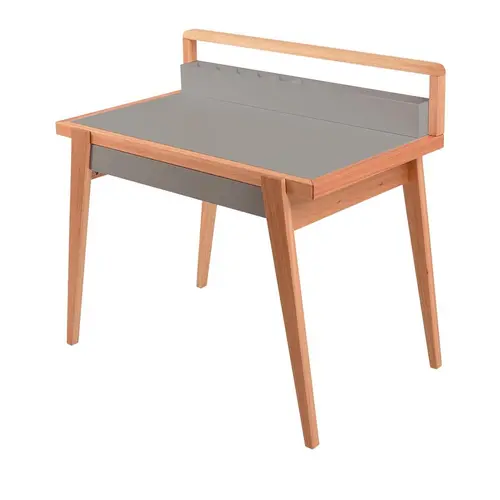 ESCRIVANINHA NÓRDICA  COM GAVETA CINZA